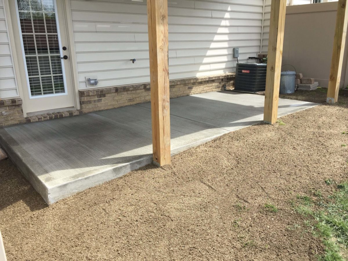 Cement Pad Install