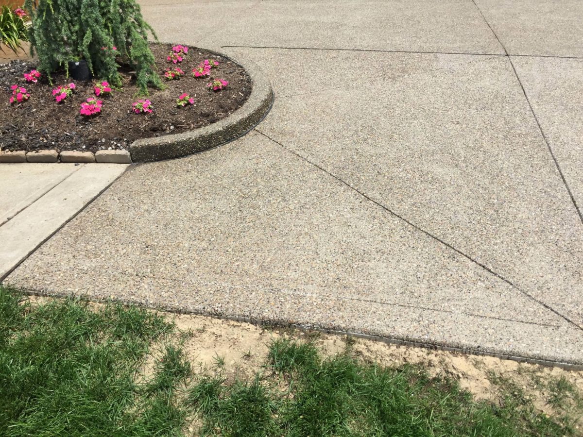 Custom Cement Driveway Aesthetic