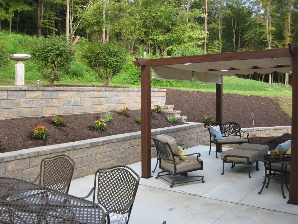 Retaining Walls Patio Remodel